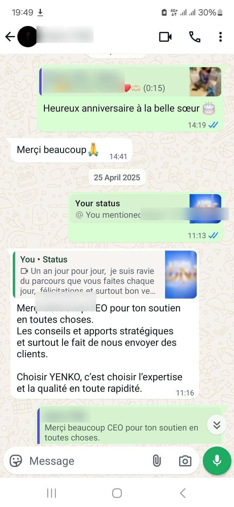 Témoignage client YENKO