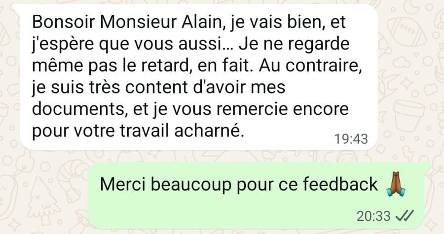 Témoignage client YENKO